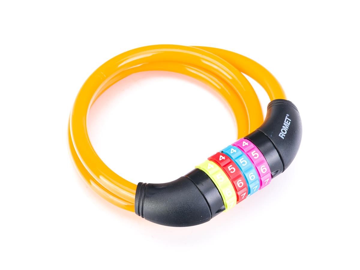 Zamknięcie na szyfr SL602 10x1000 /spirala/pomarańczowy et/logo ROMET, 19,99 zł