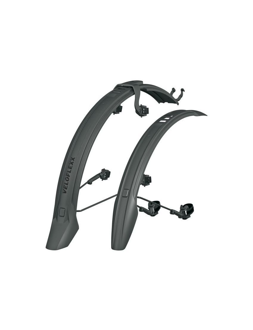 Błotniki VELOFLEXX 65 26"-27,5" czarne zestaw