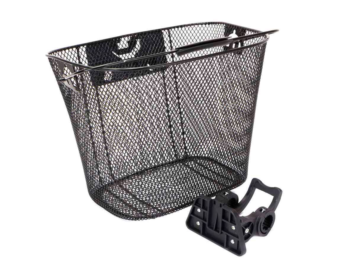Koszyk na kierownicę CL-05 metalowy,czarny  - /klip/ 1068152