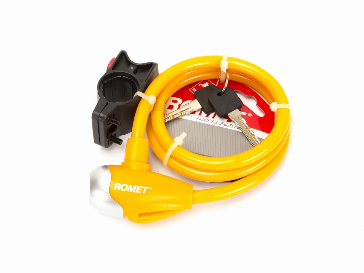 Zamknięcie na klucz SL576 10x1000 pętla pomarańczowe et logo ROMET, 19,99 zł